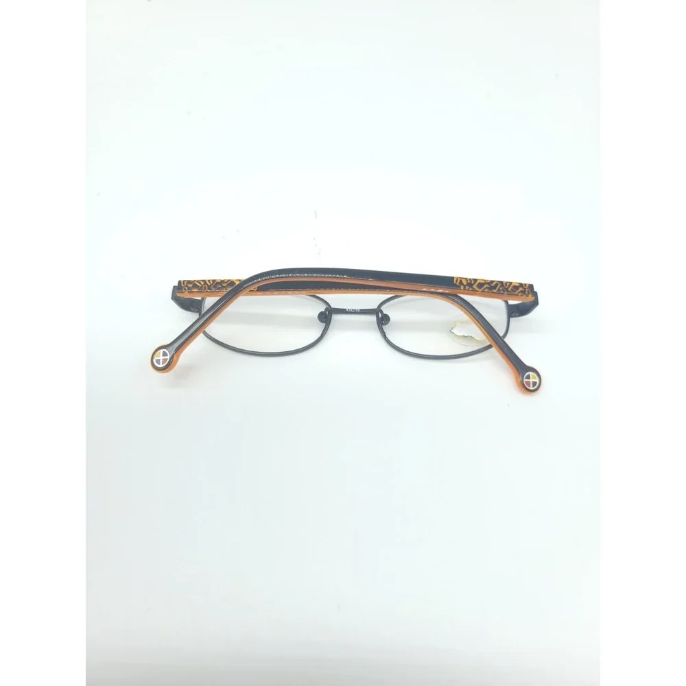 The Wiggles Eyeglasses Frames Tunes 43-16-125 Black/Orange Full Rim